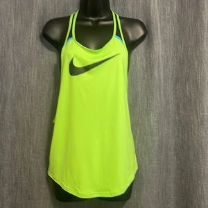 Nike elastics racer back dri fit athletic running tank top. Loose fit